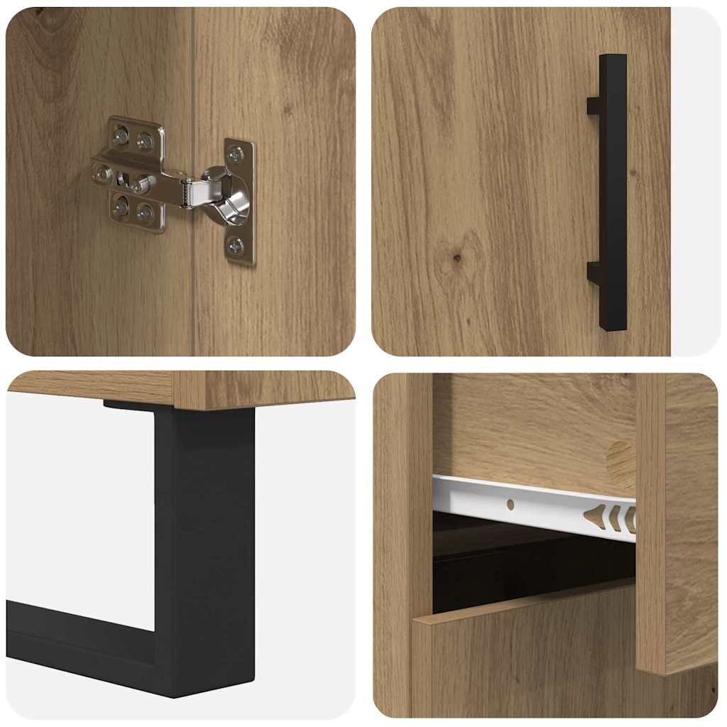 Highboard 2 pcs Artisan Oak 69.5 x 34 x 180 cm