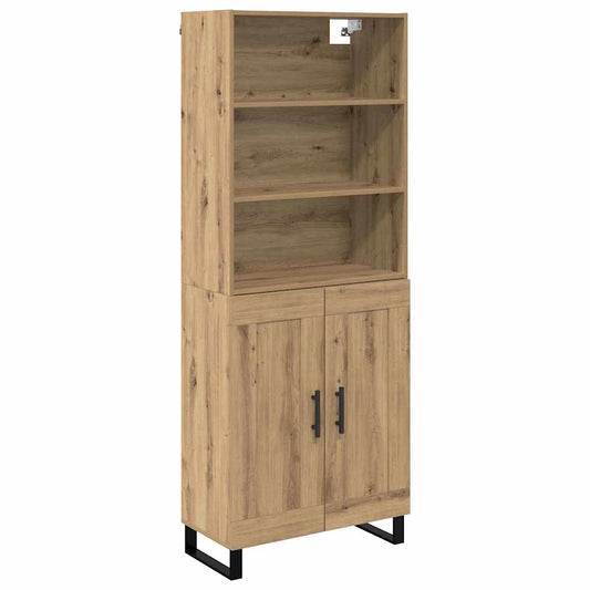 Highboard 2 pcs Artisan Oak 69.5 x 34 x 180 cm Highboard 2 pcs Artisan Oak 69.5 x 34 x 180 cm