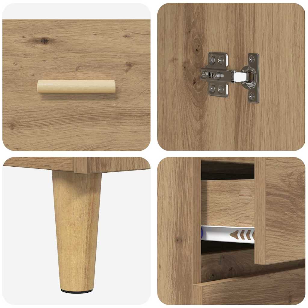 Highboard with Drawer Artisan Oak 69.5 x 34 x 180 cm