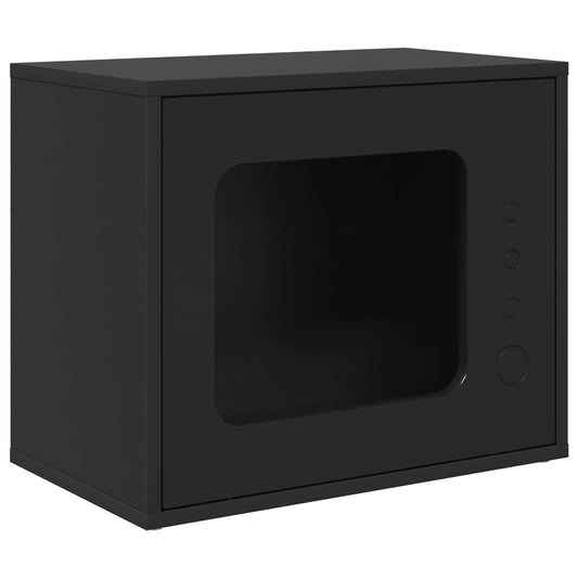 Cat House Black 51 x 30 x 42.5 cm Engineered Wood Cat House Black 51 x 30 x 42.5 cm Engineered Wood