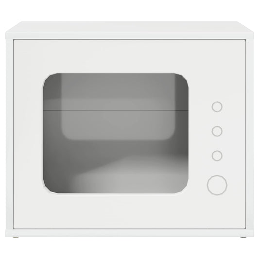 Cat House Gloss White 51 x 30 x 42 cm Engineered Wood Cat House Gloss White 51 x 30 x 42 cm Engineered Wood