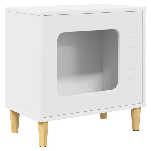 Cat House White 51 x 30 x 52 cm Engineered Wood Cat House White 51 x 30 x 52 cm Engineered Wood