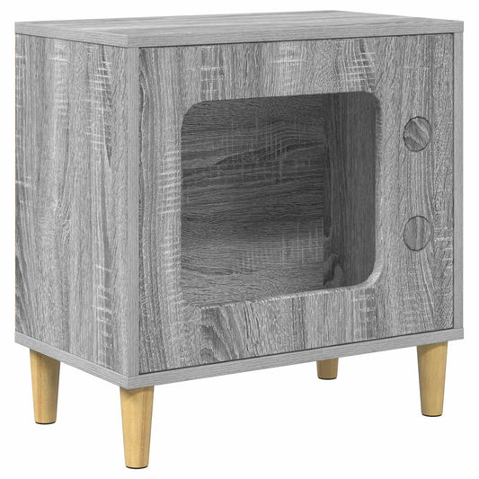 Cat House Grey Sonoma 51 x 30 x 52 cm Engineered Wood Cat House Grey Sonoma 51 x 30 x 52 cm Engineered Wood