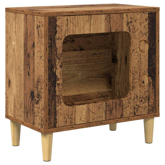 Cat House Old Wood 51 x 30 x 52 cm Engineered Wood Cat House Old Wood 51 x 30 x 52 cm Engineered Wood