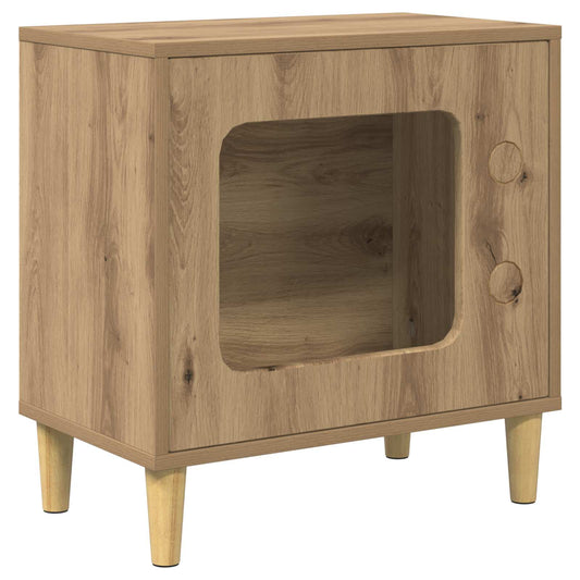 Cat House Artisian Oak 51 x 30 x 52 cm Engineered Wood Cat House Artisian Oak 51 x 30 x 52 cm Engineered Wood