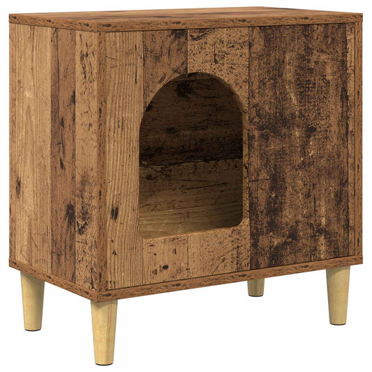 Cat House Old Wood 51 x 30 x 52 cm Engineered Wood Cat House Old Wood 51 x 30 x 52 cm Engineered Wood
