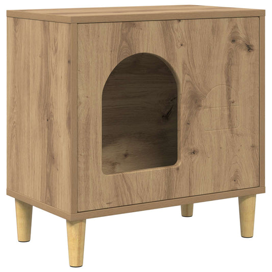 Cat House Artisian Oak 51 x 30 x 52 cm Engineered Wood Cat House Artisian Oak 51 x 30 x 52 cm Engineered Wood