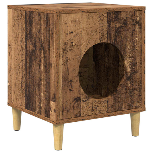 Cat House Old Wood 42.5 x 40 x 53 cm Engineered Wood Cat House Old Wood 42.5 x 40 x 53 cm Engineered Wood