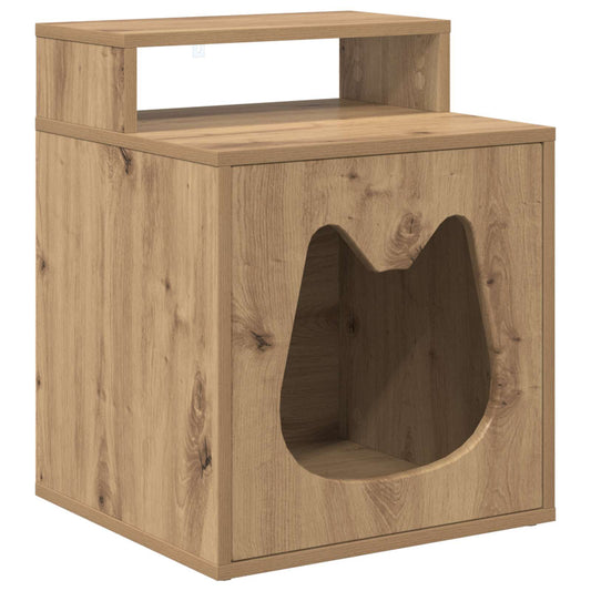 Cat House Artisian Oak 42.5 x 40 x 53.5 cm Engineered Wood Cat House Artisian Oak 42.5 x 40 x 53.5 cm Engineered Wood