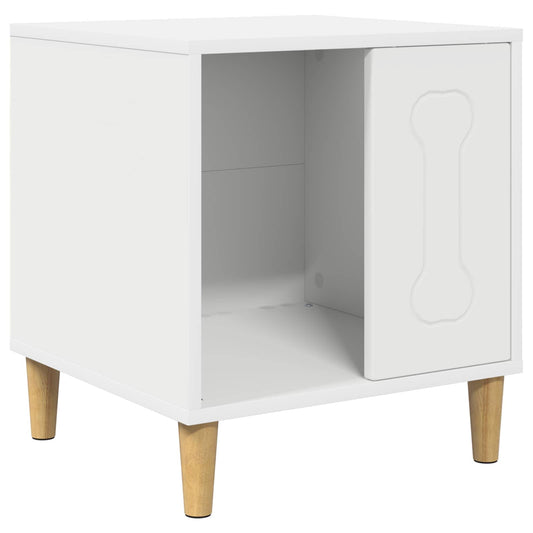 Dog House White 44 x 42 x 49 cm Engineered Wood Dog House White 44 x 42 x 49 cm Engineered Wood