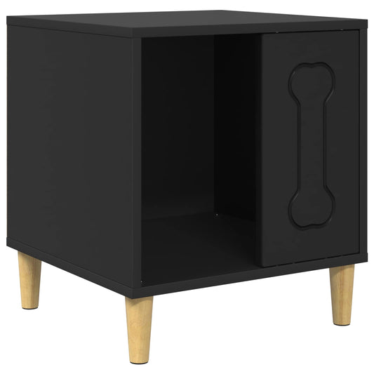 Dog House Black 44 x 42 x 49 cm Engineered Wood Dog House Black 44 x 42 x 49 cm Engineered Wood