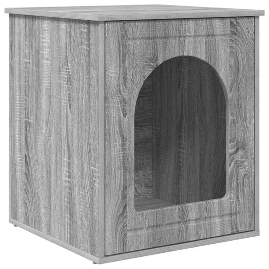 Cat House Grey Sonoma 53 x 52 x 62 cm Engineered Wood Cat House Grey Sonoma 53 x 52 x 62 cm Engineered Wood