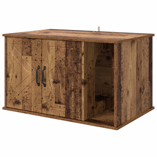 Cat House Old Wood 85 x 55 x 50 cm Engineered Wood Cat House Old Wood 85 x 55 x 50 cm Engineered Wood