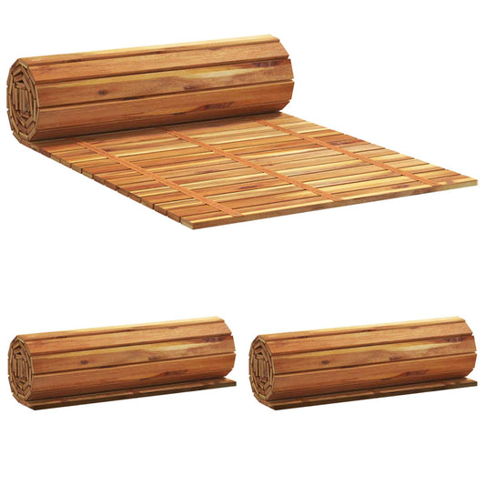 Garden Pathway 3 pcs Natural 200 x 50 cm Solid Acacia Wood Garden Pathway 3 pcs Natural 200 x 50 cm Solid Acacia Wood