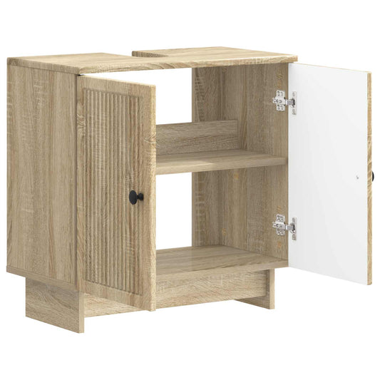 Bathroom Sink Cabinet EDE Sonoma Oak 59.5 x 31.5x 59 cm Bathroom Sink Cabinet EDE Sonoma Oak 59.5 x 31.5x 59 cm