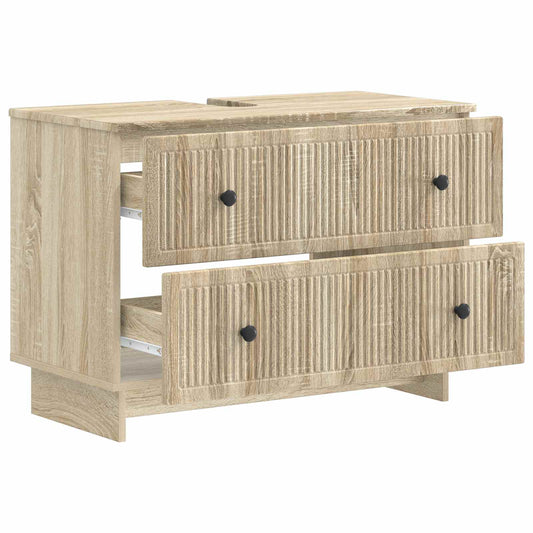 Bathroom Sink Cabinet EDE Sonoma Oak 82 x 41x 59 cm Bathroom Sink Cabinet EDE Sonoma Oak 82 x 41x 59 cm
