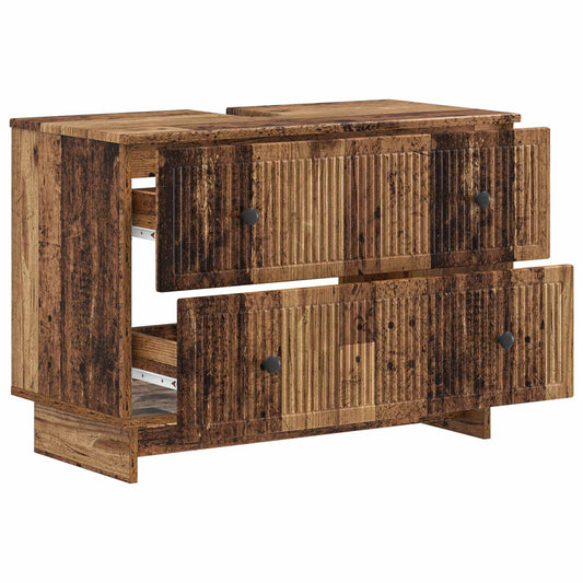 Bathroom Sink Cabinet EDE Old Wood 82 x 41x 59 cm Bathroom Sink Cabinet EDE Old Wood 82 x 41x 59 cm