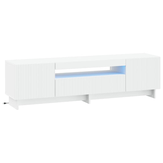 LED TV Cabinet EDE 153 x 35 x 43 cm White Engineered Wood LED TV Cabinet EDE 153 x 35 x 43 cm White Engineered Wood