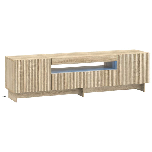 LED TV Cabinet EDE 153 x 35 x 43 cm Sonoma Oak Engineered Wood LED TV Cabinet EDE 153 x 35 x 43 cm Sonoma Oak Engineered Wood