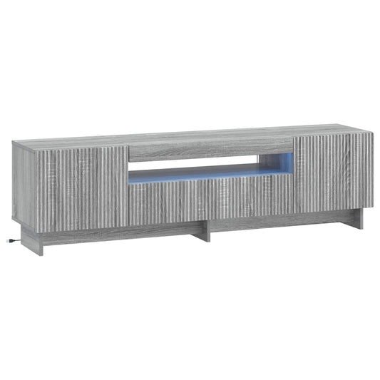 LED TV Cabinet EDE 153 x 35 x 43 cm Grey Sonoma Engineered Wood LED TV Cabinet EDE 153 x 35 x 43 cm Grey Sonoma Engineered Wood