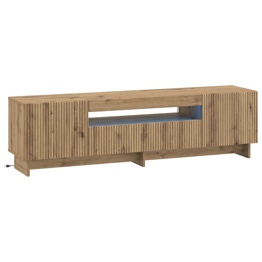 LED TV Cabinet EDE 153 x 35 x 43 cm Artisan Oak Engineered Wood LED TV Cabinet EDE 153 x 35 x 43 cm Artisan Oak Engineered Wood