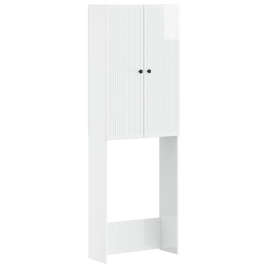 Toilet Cabinet EDE High Gloss White 66 x 25.5 x 190 cm Toilet Cabinet EDE High Gloss White 66 x 25.5 x 190 cm