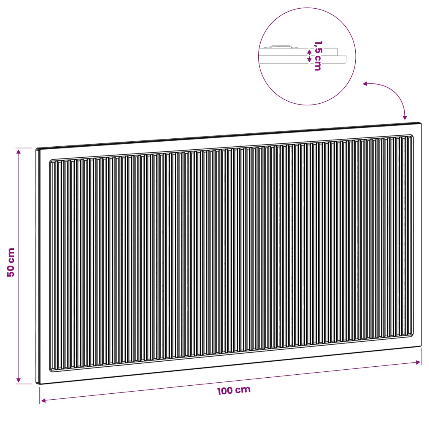 Wall-Mounted Headboard EDE Old Wood Engineered Wood