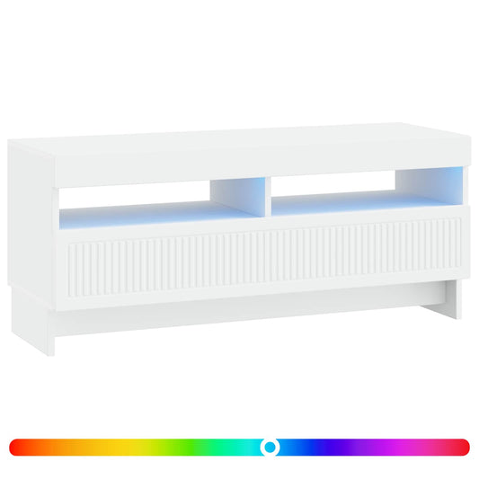 LED TV Cabinet White Engineered Wood LED TV Cabinet White Engineered Wood