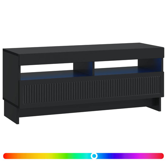 LED TV Cabinet Black Engineered Wood LED TV Cabinet Black Engineered Wood