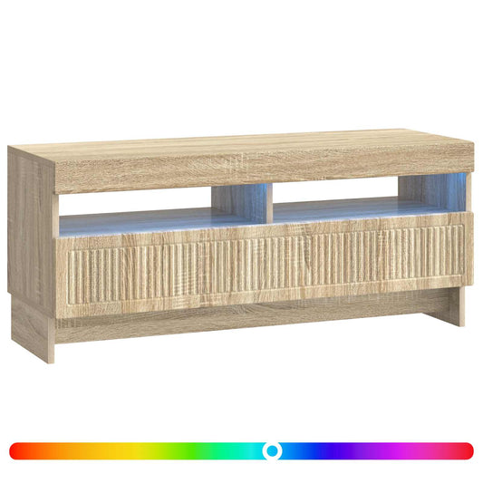 LED TV Cabinet Sonoma Oak Engineered Wood LED TV Cabinet Sonoma Oak Engineered Wood