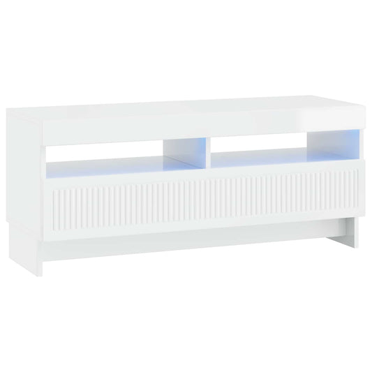 LED TV Cabinet EDE 100 x 35 x 43 cm High Gloss White LED TV Cabinet EDE 100 x 35 x 43 cm High Gloss White