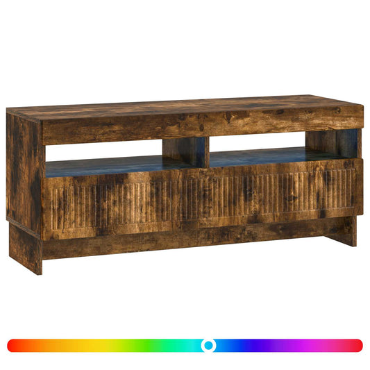 LED TV Cabinet Smoked Oak Engineered Wood LED TV Cabinet Smoked Oak Engineered Wood