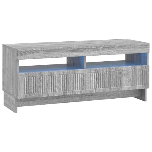 LED TV Cabinet EDE 100 x 35 x 43 cm Grey Sonoma Engineered Wood LED TV Cabinet EDE 100 x 35 x 43 cm Grey Sonoma Engineered Wood