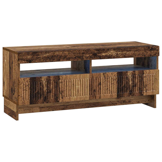 LED TV Cabinet EDE 100 x 35 x 43 cm Old Wood Engineered Wood LED TV Cabinet EDE 100 x 35 x 43 cm Old Wood Engineered Wood