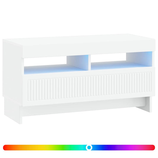 LED TV Cabinet White Engineered Wood LED TV Cabinet White Engineered Wood