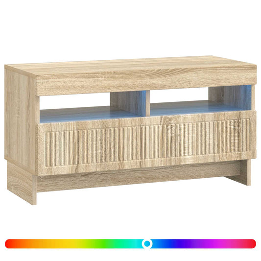 LED TV Cabinet Sonoma Oak Engineered Wood LED TV Cabinet Sonoma Oak Engineered Wood