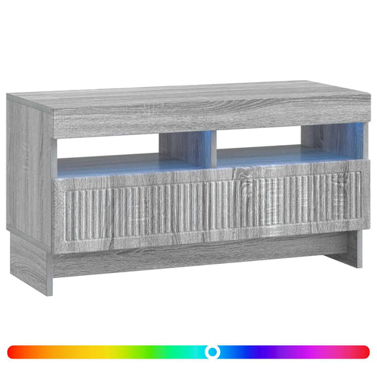 LED TV Cabinet Grey Sonoma Engineered Wood LED TV Cabinet Grey Sonoma Engineered Wood