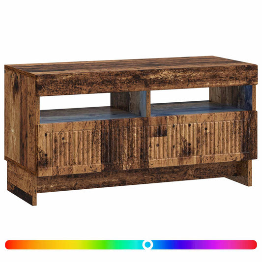 LED TV Cabinet Old Wood Engineered Wood LED TV Cabinet Old Wood Engineered Wood