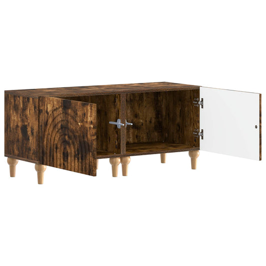 TV Cabinet Smoked Oak Engineered Wood TV Cabinet Smoked Oak Engineered Wood