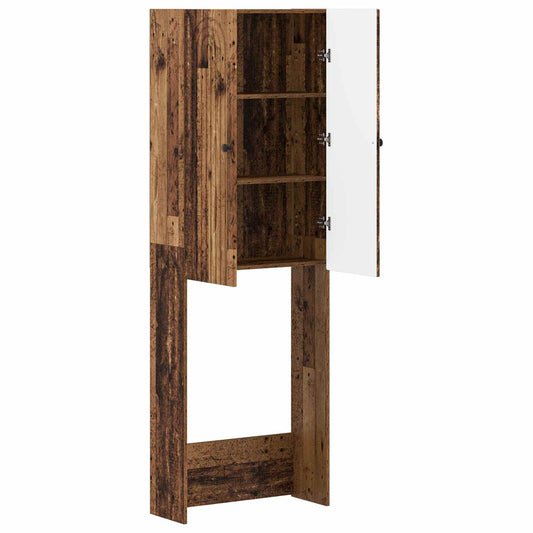 Toilet Cabinet ALKMAAR Old Wood 66 x 25.5 x 190 cm Toilet Cabinet ALKMAAR Old Wood 66 x 25.5 x 190 cm