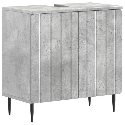 Bathroom Sink Cabinet ZWOLLE Concrete Grey 59.5 x 31.5x 59 cm Bathroom Sink Cabinet ZWOLLE Concrete Grey 59.5 x 31.5x 59 cm