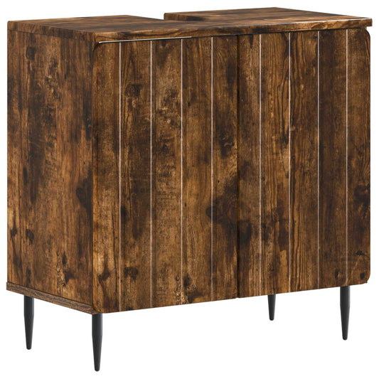 Bathroom Sink Cabinet ZWOLLE Smoked Oak 59.5 x 31.5x 59 cm Bathroom Sink Cabinet ZWOLLE Smoked Oak 59.5 x 31.5x 59 cm