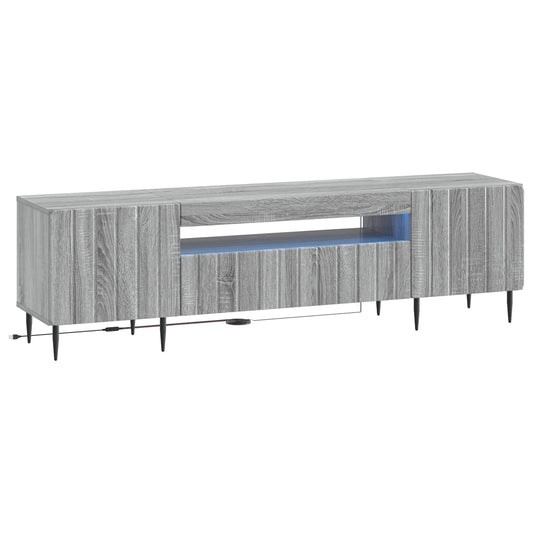 LED TV Cabinet ZWOLLE 153 x 35 x 43 cm Grey Sonoma LED TV Cabinet ZWOLLE 153 x 35 x 43 cm Grey Sonoma