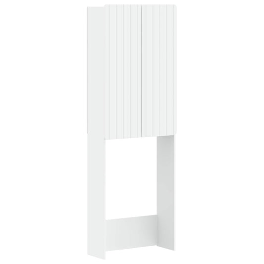 Toilet Cabinet ZWOLLE White 66 x 25.5 x 190 cm Engineered Wood Toilet Cabinet ZWOLLE White 66 x 25.5 x 190 cm Engineered Wood
