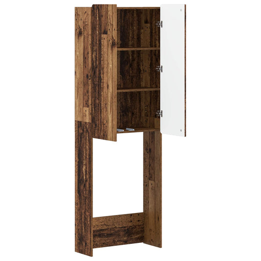 Toilet Cabinet ZWOLLE Old Wood 66 x 25.5 x 190 cm Toilet Cabinet ZWOLLE Old Wood 66 x 25.5 x 190 cm