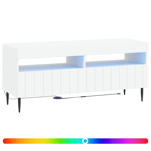 LED TV Cabinet White Engineered Wood LED TV Cabinet White Engineered Wood