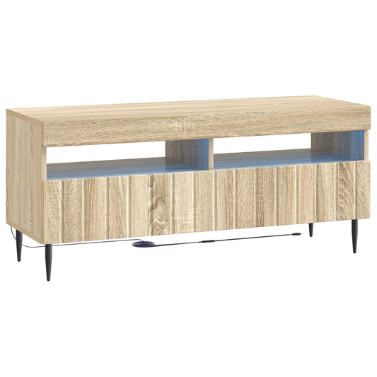 LED TV Cabinet ZWOLLE 100 x 35 x 43 cm Sonoma Oak LED TV Cabinet ZWOLLE 100 x 35 x 43 cm Sonoma Oak