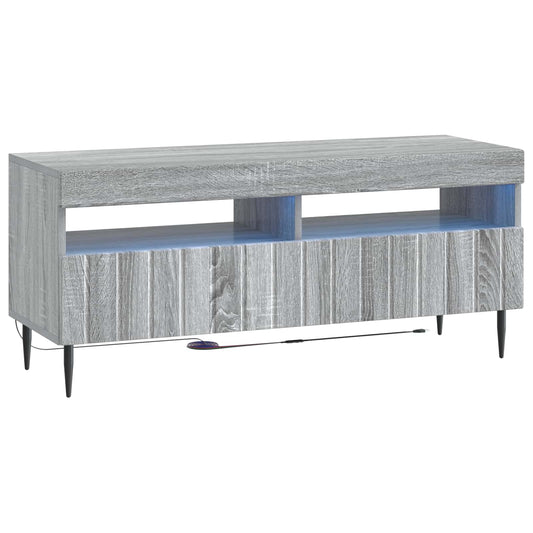 LED TV Cabinet ZWOLLE 100 x 35 x 43 cm Grey Sonoma LED TV Cabinet ZWOLLE 100 x 35 x 43 cm Grey Sonoma