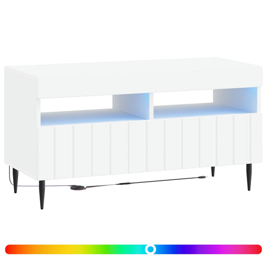 LED TV Cabinet White Engineered Wood LED TV Cabinet White Engineered Wood