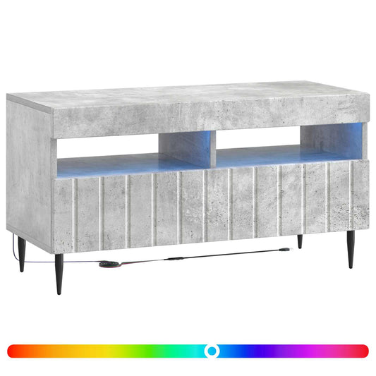 LED TV Cabinet Concrete Grey Engineered Wood LED TV Cabinet Concrete Grey Engineered Wood